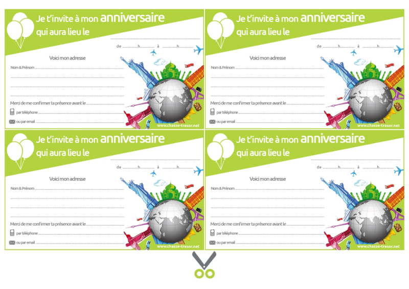 Invitations à imprimer pour anniversaire Dinosaures - chasseOtresor