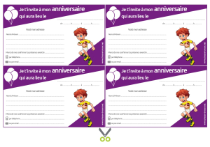 Invitations à imprimer pour anniversaire - Rugby