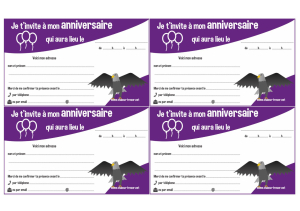 Invitations à imprimer pour anniversaire - thème de noël