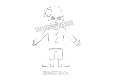 Coloriage pour enfant bonhomme de neige