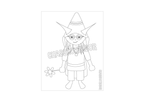 Coloriage pour enfant de Alnio le Farfadet