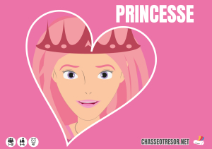 Chasse au trésor Princesse à imprimer - 5-6 ans