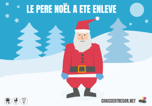 Jeu à imprimer - Le père noël a été enlevé - 7-8 ans