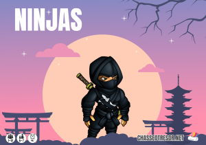 Le jeu à imprimer des ninjas - 6-7 ans