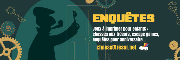 Escape Game enfants anniversaire à imprimer