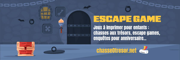 Escape Game enfants anniversaire à imprimer